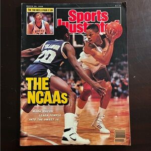 Vintage Sports Illustrated Magazine March 28, 1988 Edition Mark Macon Cover